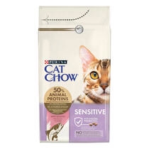 PURINA CAT CHOW Sensitive, s lososom, suha hrana za mačke