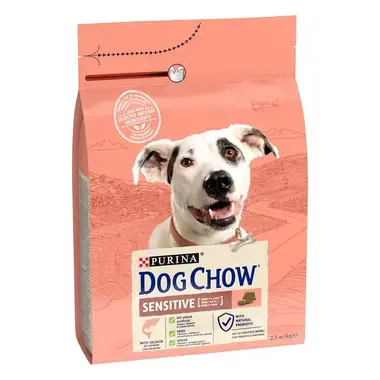 DOG CHOW Sensitive, s lososom, suha hrana za pse