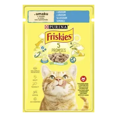 Friskies® Adult, u umaku s lososom mokra hrana za mačke