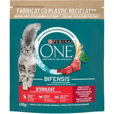 PURINA ONE® ADULT STERILCAT Bogata Govedinom i Pšenicom